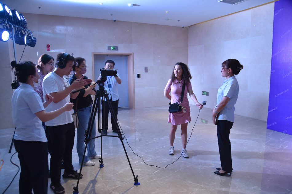 anteecare发布会媒体采访区